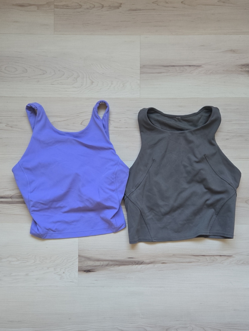 Two Lululemon Sport Bras/Tanks, Size 6
